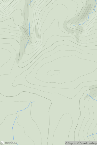 Thumbnail image for Bryn y Fedwen [Aberystwyth to Welshpool] [SN840953] showing contour plot for surrounding peak